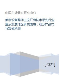 教學設備配件主流廠商技術領先、行業重點發展地區研究與細分產品市場規模預測及成果轉讓分析