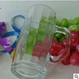 廠家直銷創意條紋玻璃扎啤杯 打造爆款促銷禮品，點亮日用百貨新商機